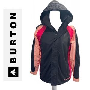 Burton Girls Black and Pink Winter‎ Snow/Ski Jacket - Size L